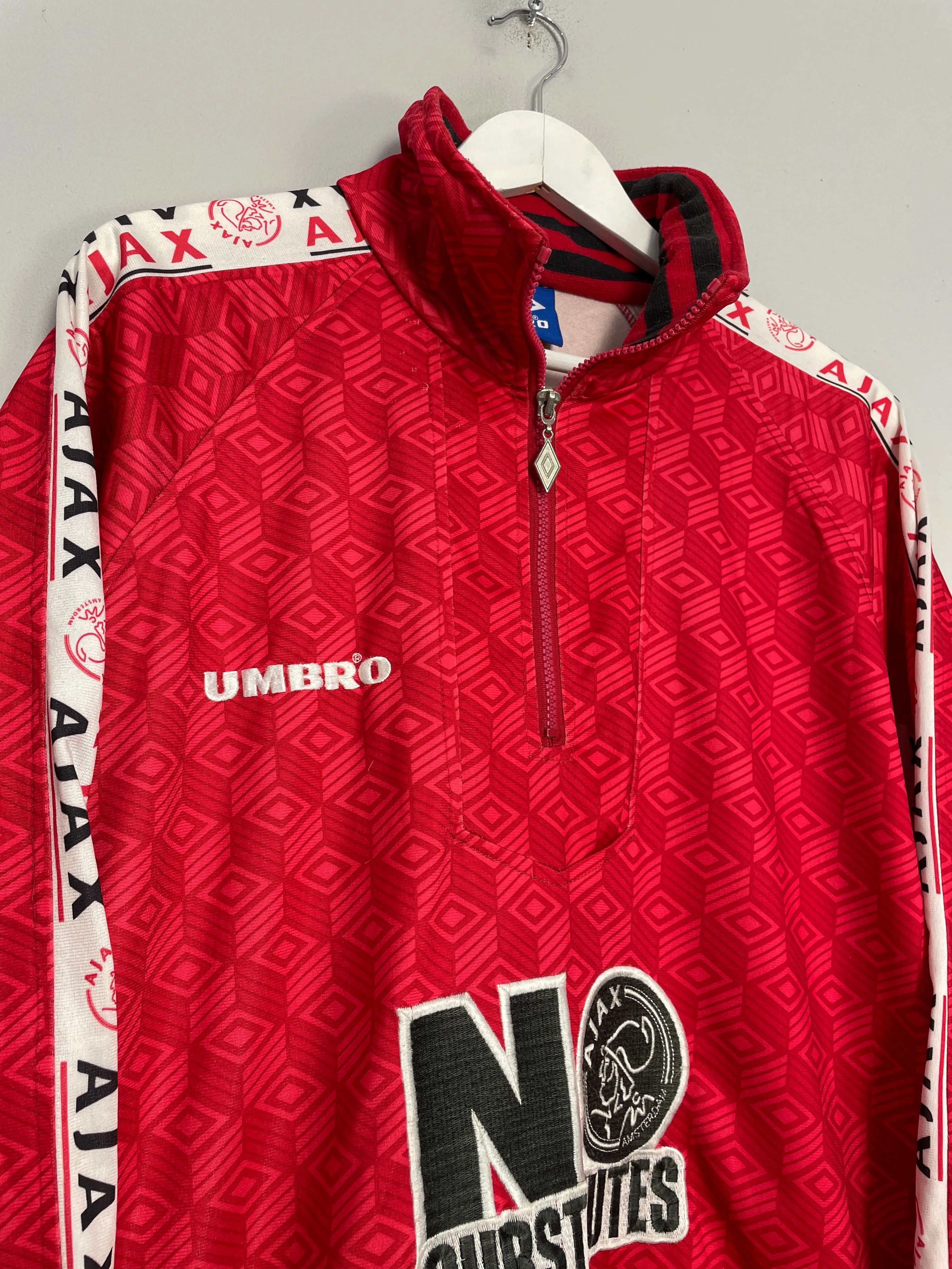 1994/95 AJAX 1/4 ZIP JACKET (XXL) UMBRO