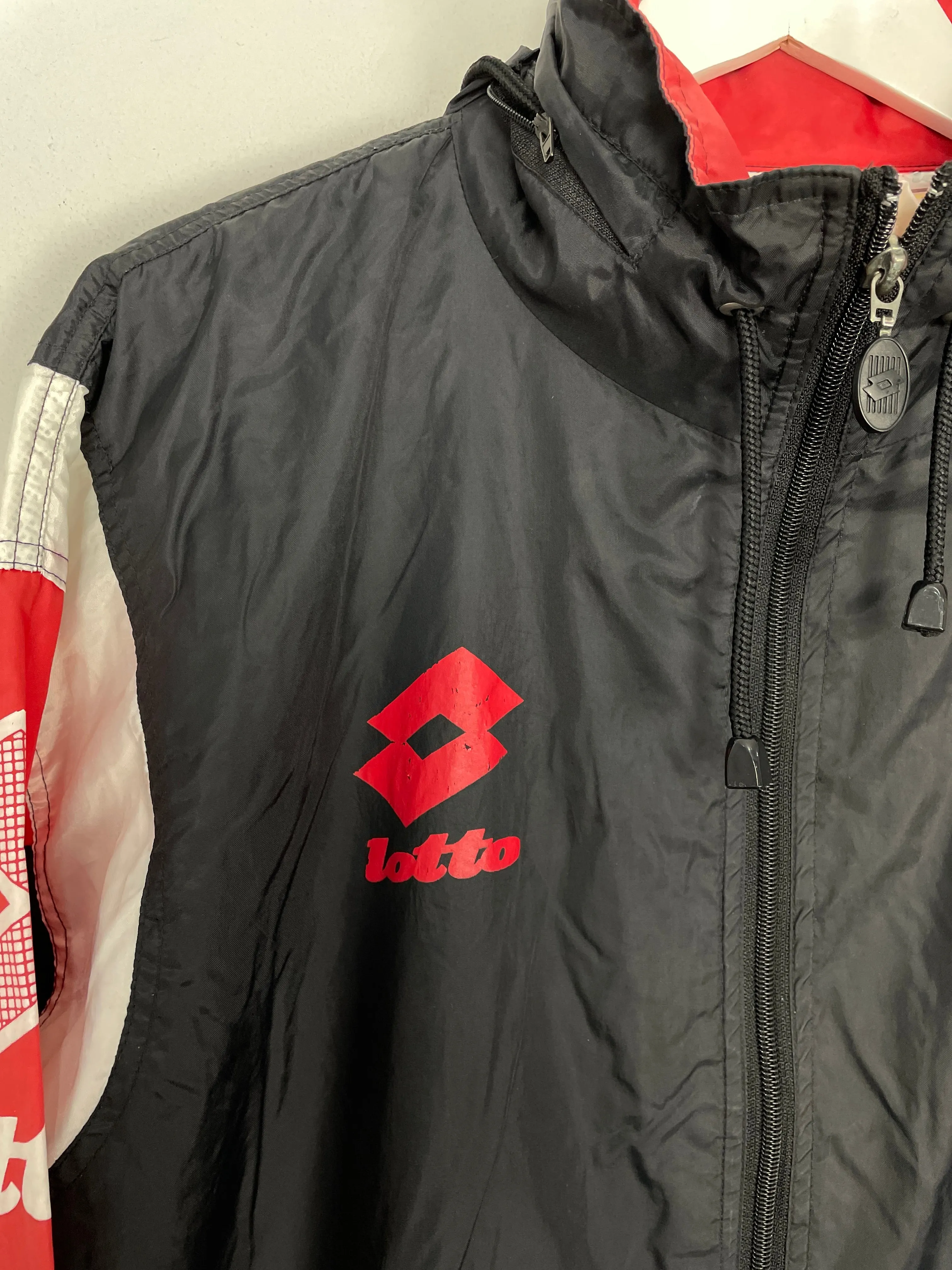 1995/96 AC MILAN TRAINING JACKET (M) LOTTO