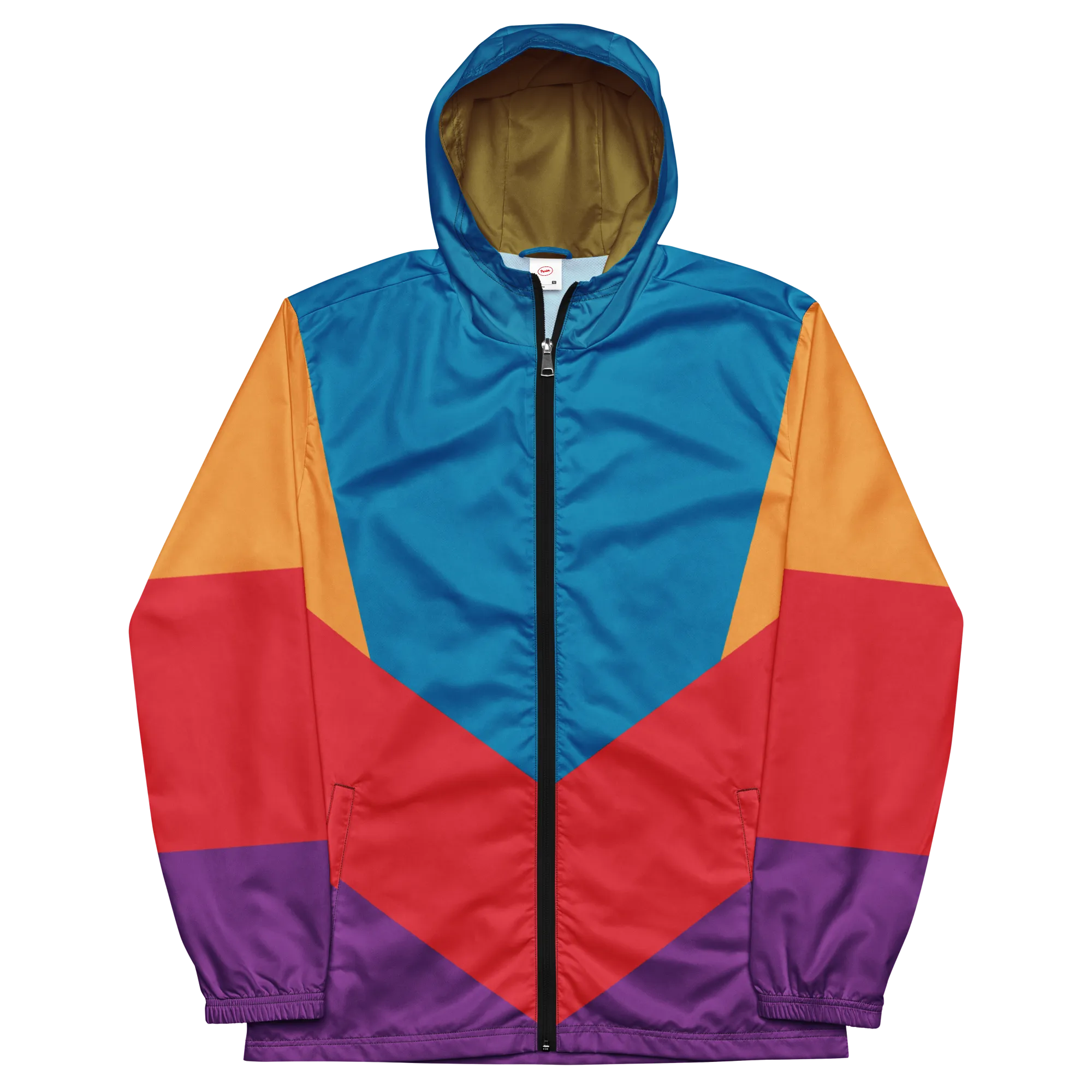 90's Geometric Windbreaker