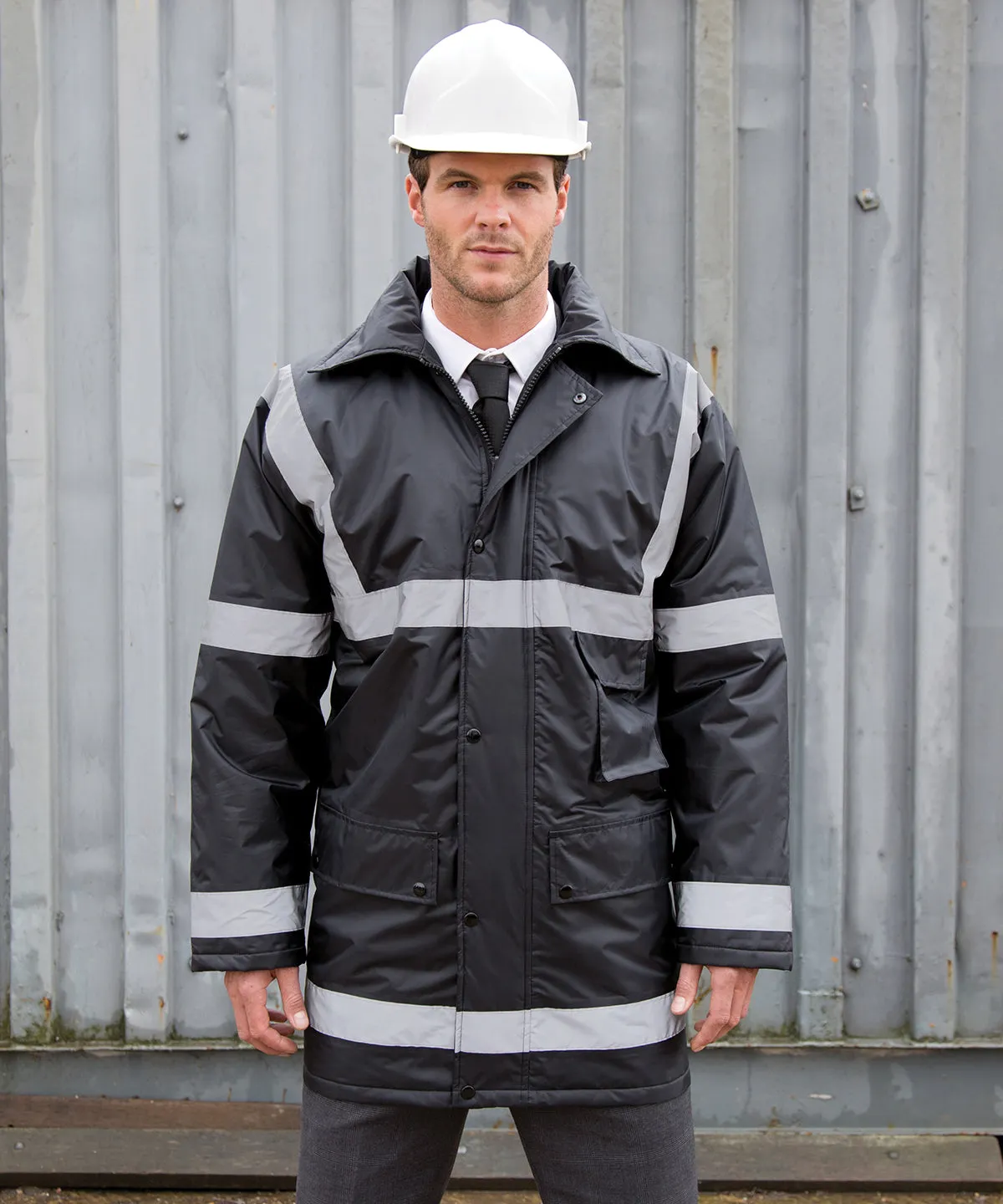 Black - Work-Guard management coat