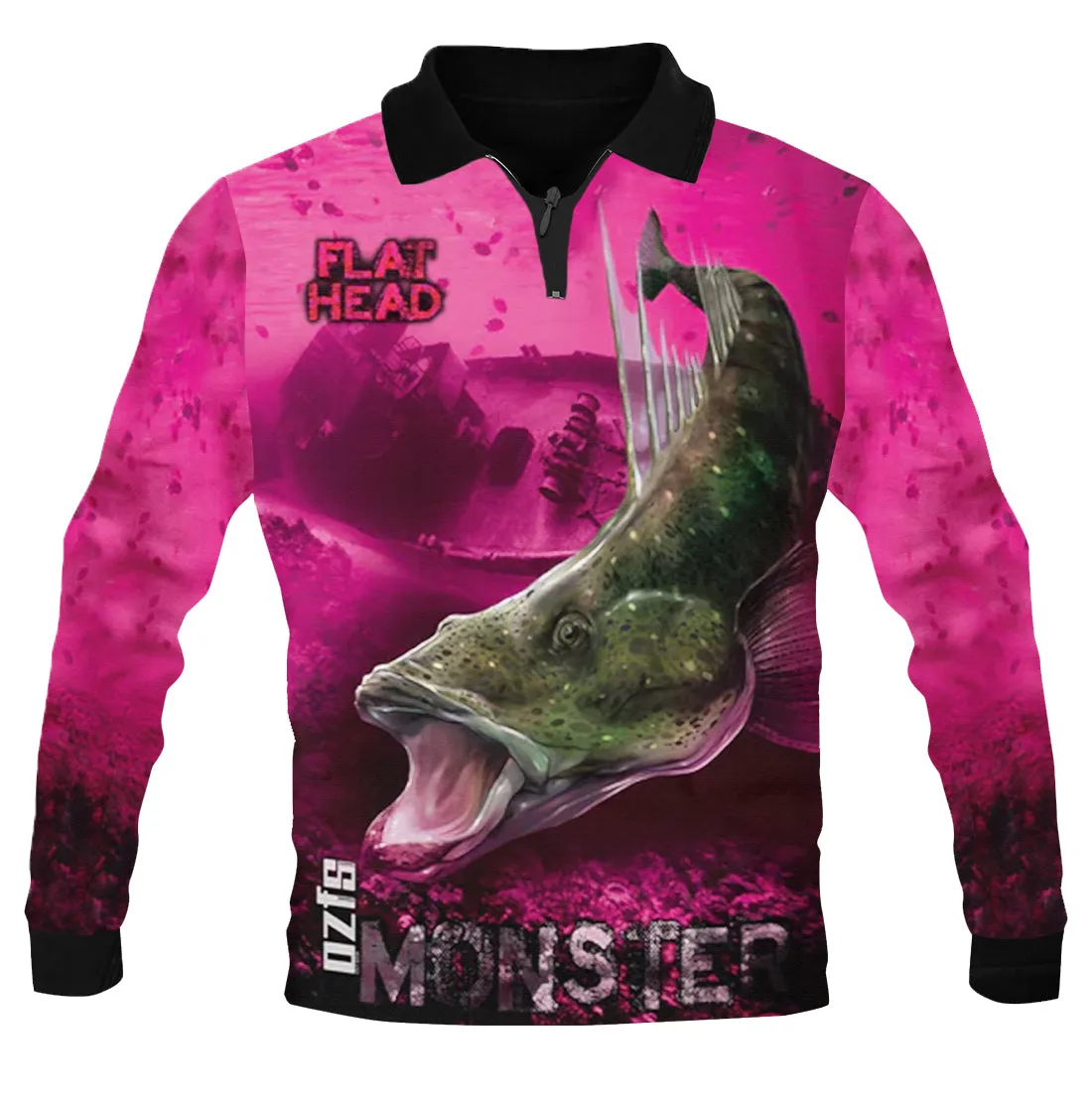 Flathead Pink Fishing Shirt - Quick Dry & UV Rated
