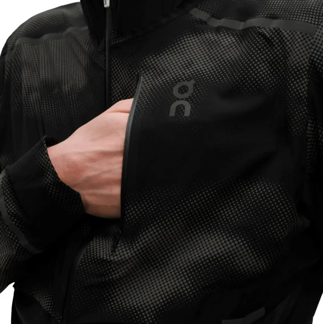 Mens On Running Weather Jacket Lumos - Black