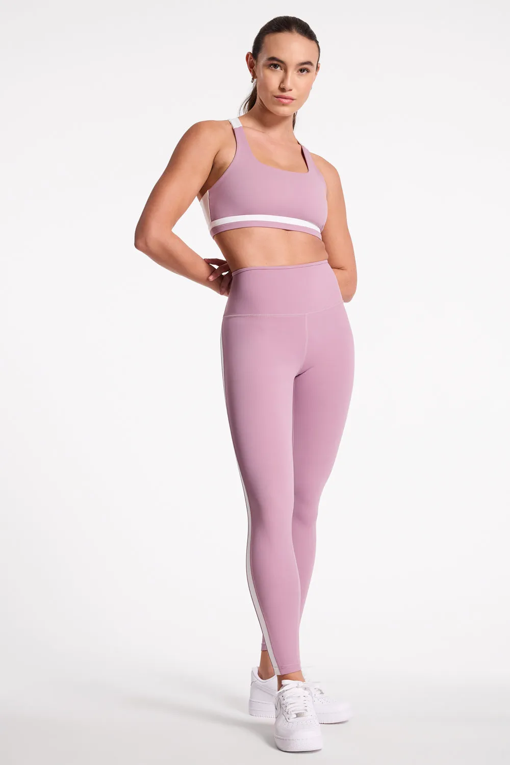 Miles Rigor Bra - Blush/white