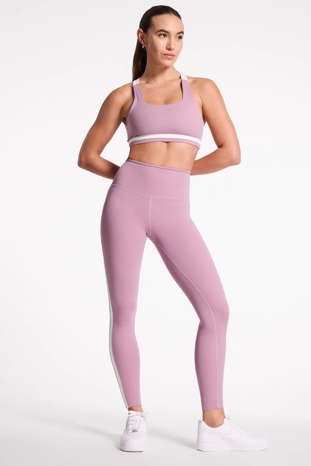 Miles Rigor Bra - Blush/white