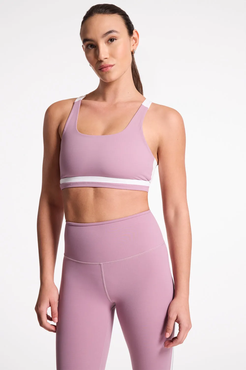Miles Rigor Bra - Blush/white