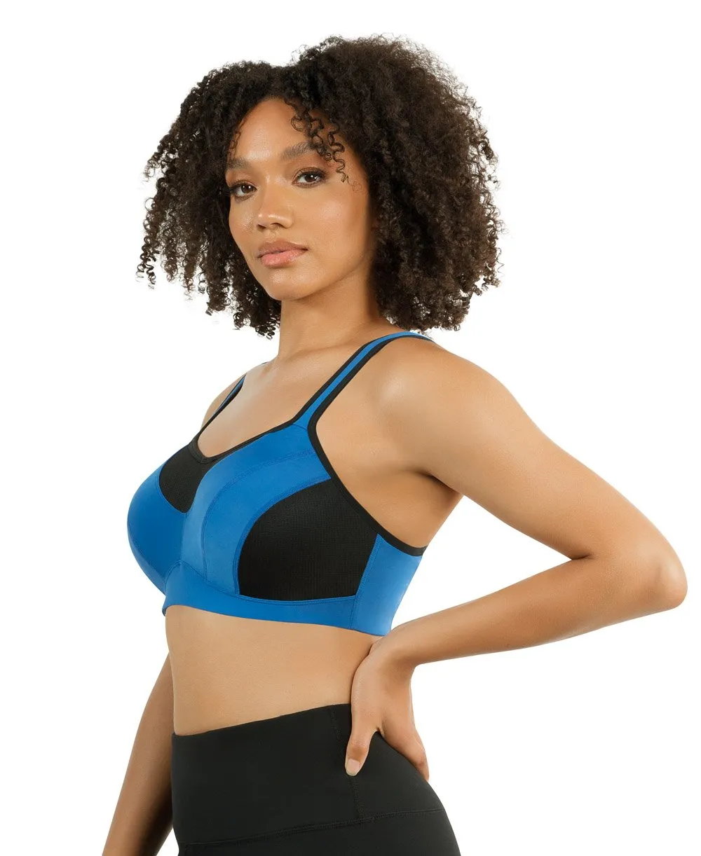 Parfait Dynamic Padded Performance Sports Bra - Nautical Blue