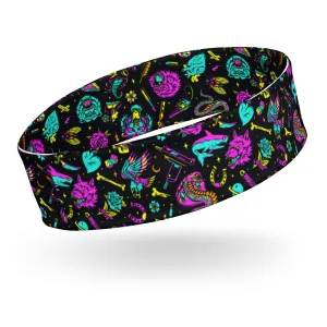 Sports Headband Neon Tattoo Quick Dry Evening Headband