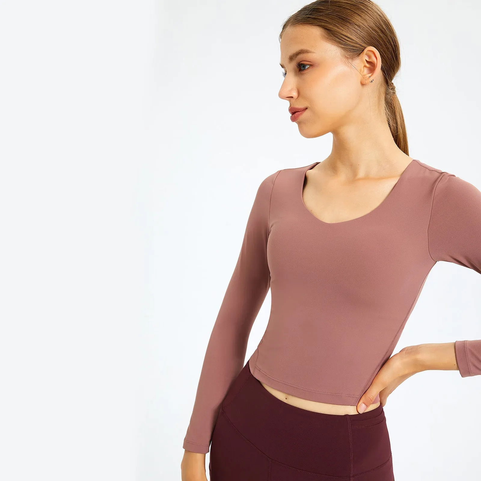 V-Neck Plain Sports Top