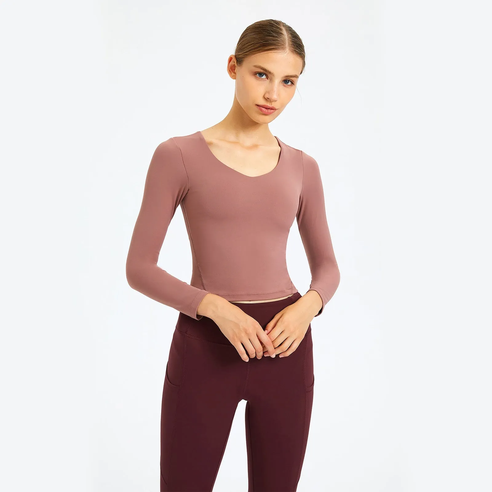 V-Neck Plain Sports Top