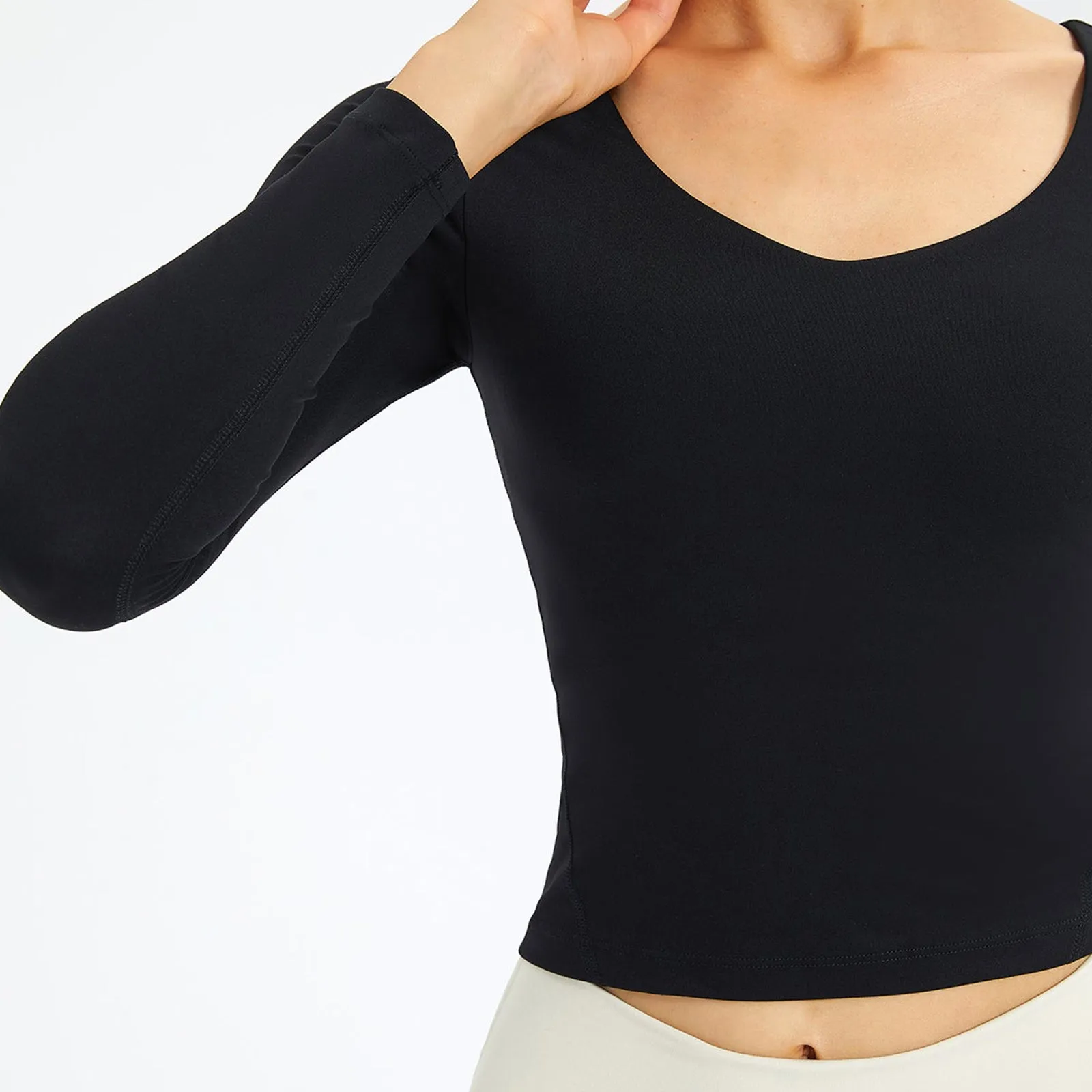 V-Neck Plain Sports Top