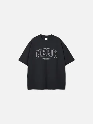 Varsity outline oversized t-shirt